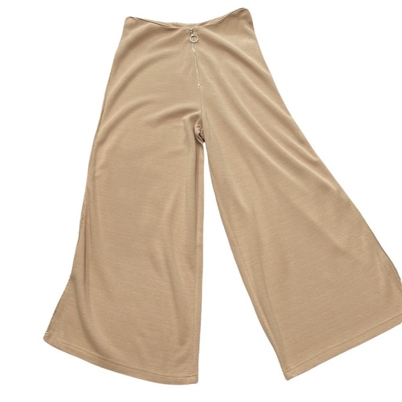 NWT C/MEO COLLECTIVE Wide Leg Knit Pants SZ S - Picture 1 of 7
